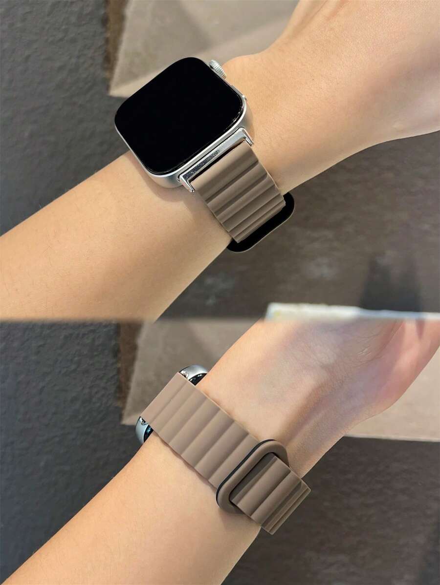 1 pièce Bracelet magnétique mode en silicone, compatible avec les montres intelligentes Watch/Fit 1/Fit 2/Fit 3
