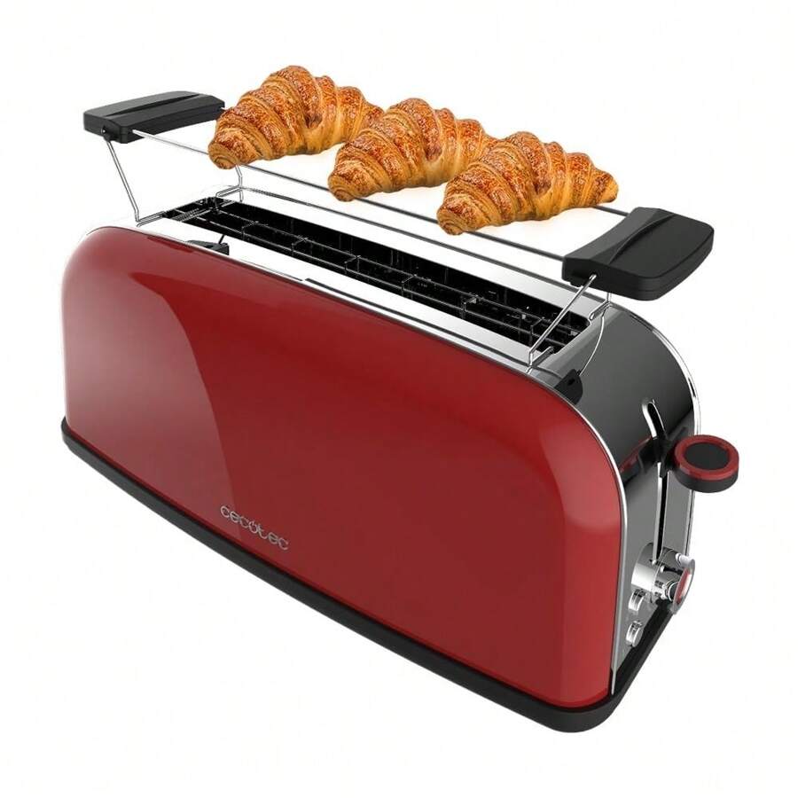 Cecotec Toastin`time 850 Rode Lange Ctec verticale broodrooster - ✅Levering binnen 3-5 dagen