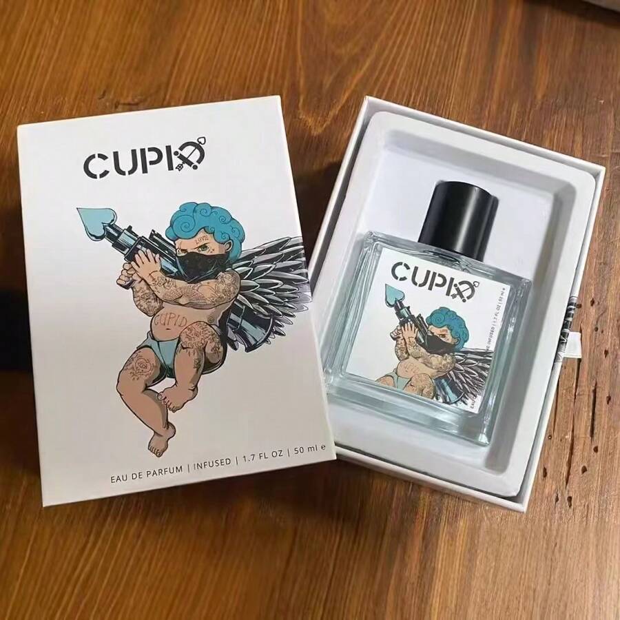 2024 New Cupid Perfume Charm Eau De Toilette, 1.69 Oz Cupid Perfume, Cupid Men's Classic Cologne Perfume, Lasting Romantic Cupid Fragrance, Confidence Enhancing Seductive Fragrance. Perfect Gift For Men
