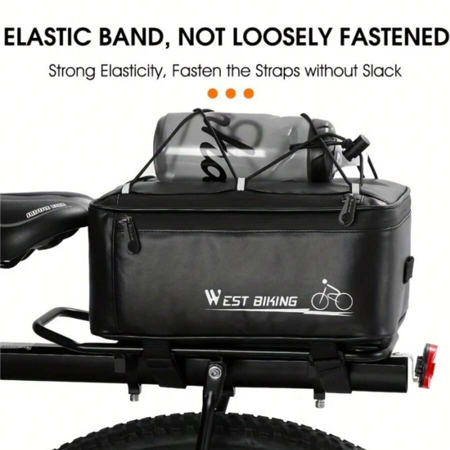 1pc MTB/racefiets achterzadeltas, fietszadeltas met waterdichte hoes voor achterdrager