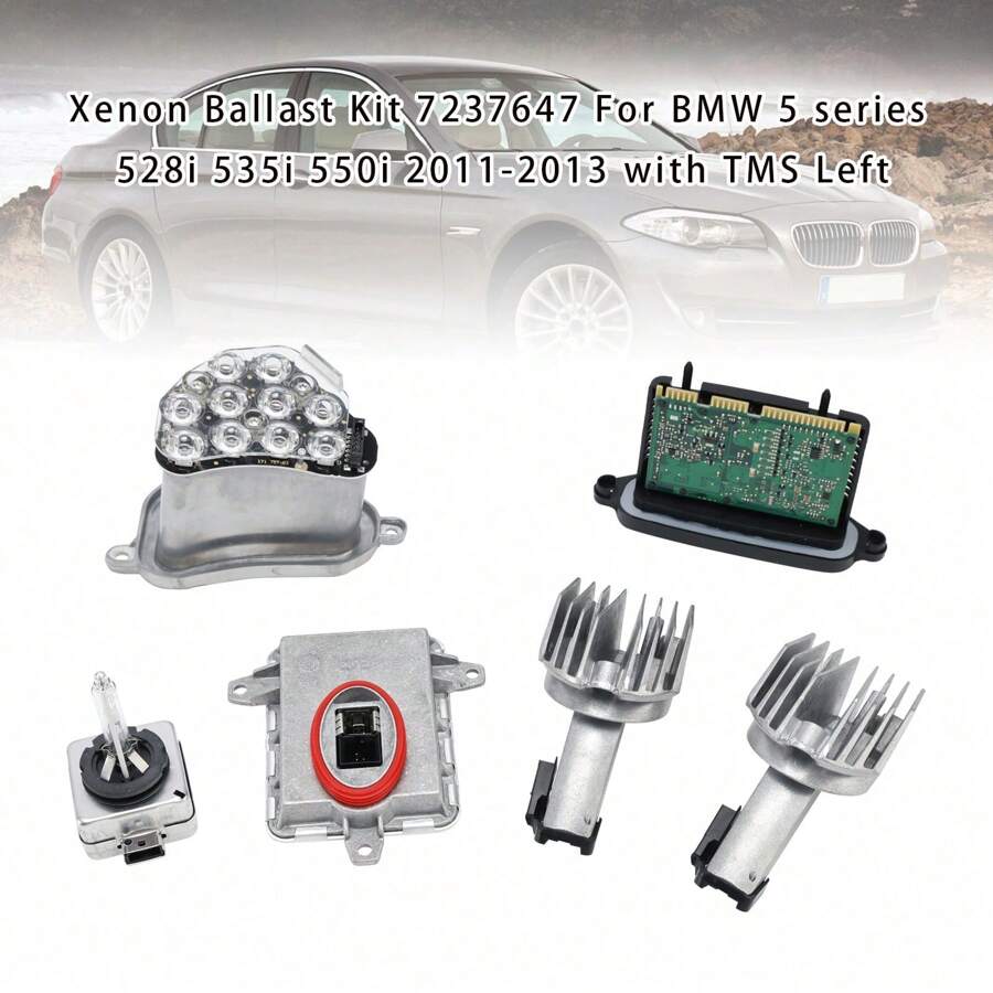 Kit de Ballast au xénon 7237647 avec TMS adapté pour BMW série 5 528i 535i 550i 2011-2013