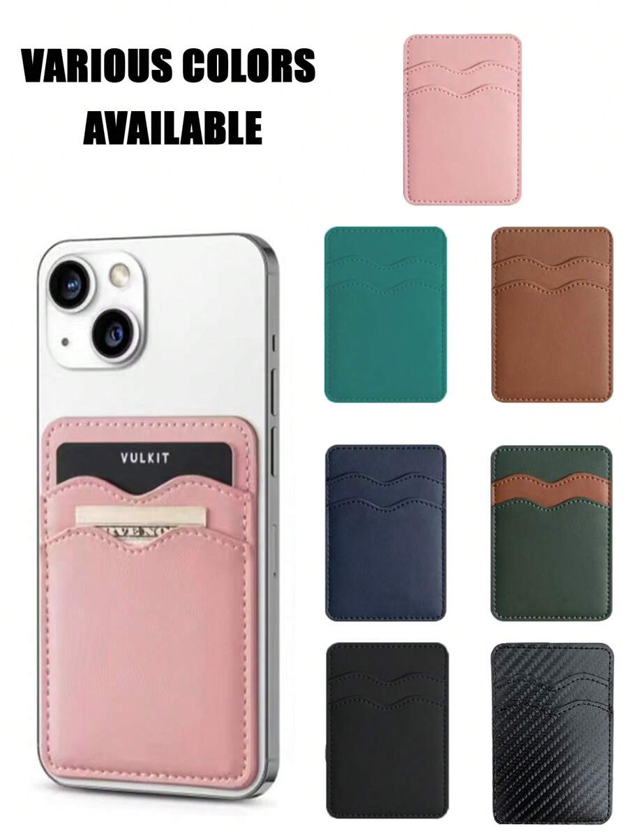 Mobile Phone Back Card Stick Pocket Stick Wallet Flexible Bag Cover White Black Pink Brown Green Card Phone Case Christmas Gift Thanksgiving Vintage Card Holder Wallet Business Card Holder Credit Card Holder Women For Women For Men Card Wallet Magsafe Wallet