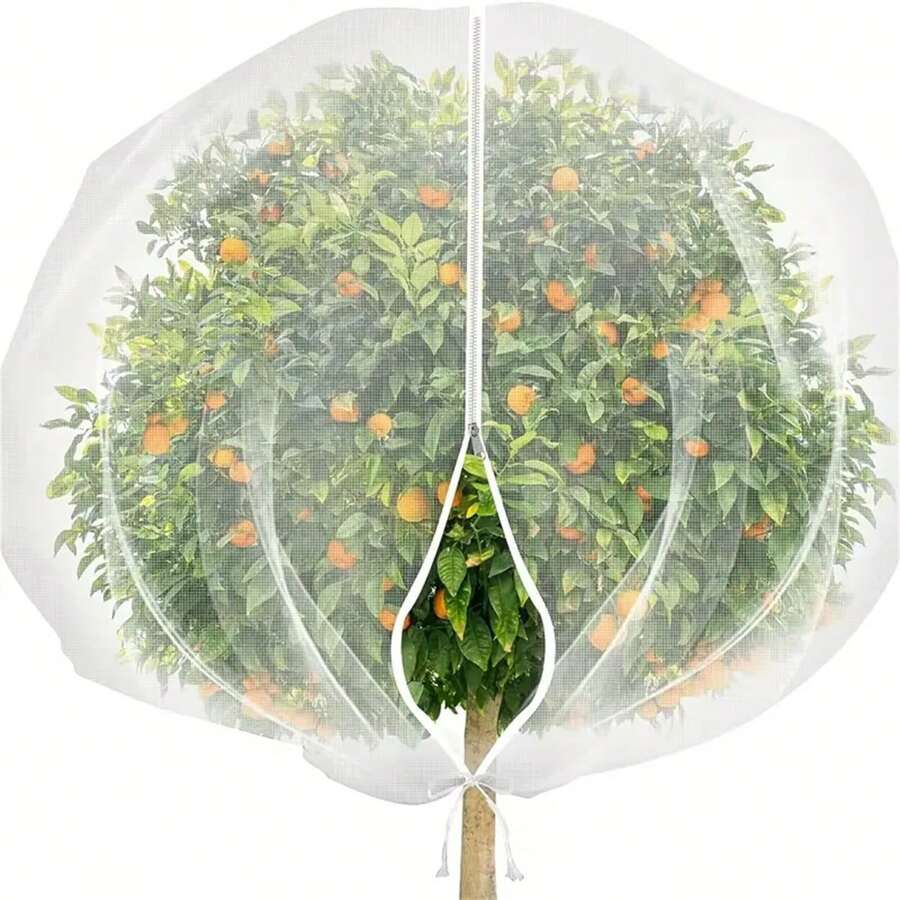 Zipper Garden Mesh Bag: Fruit And Vegetable Protection Net Cover, Insect, Cicada, Squirrel Bird Barrier Mesh Bag - Multi-Size Polyester Net