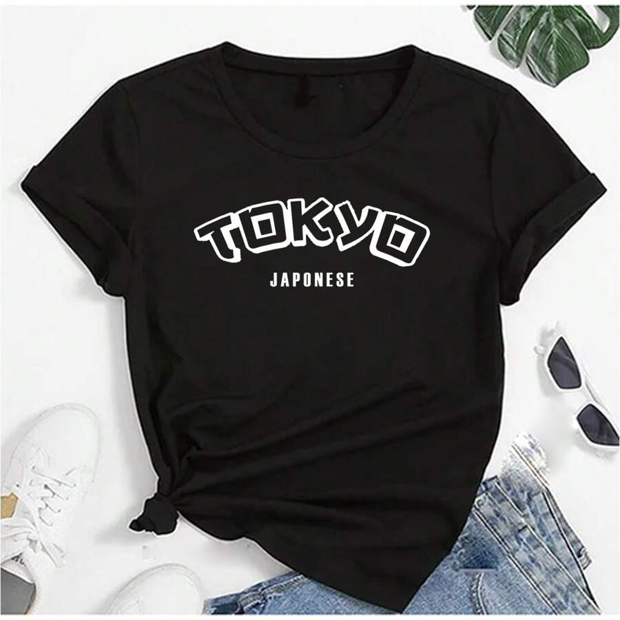Camiseta T-Shirt Feminina Tokyo Japonese Algodão Blusa Camisa