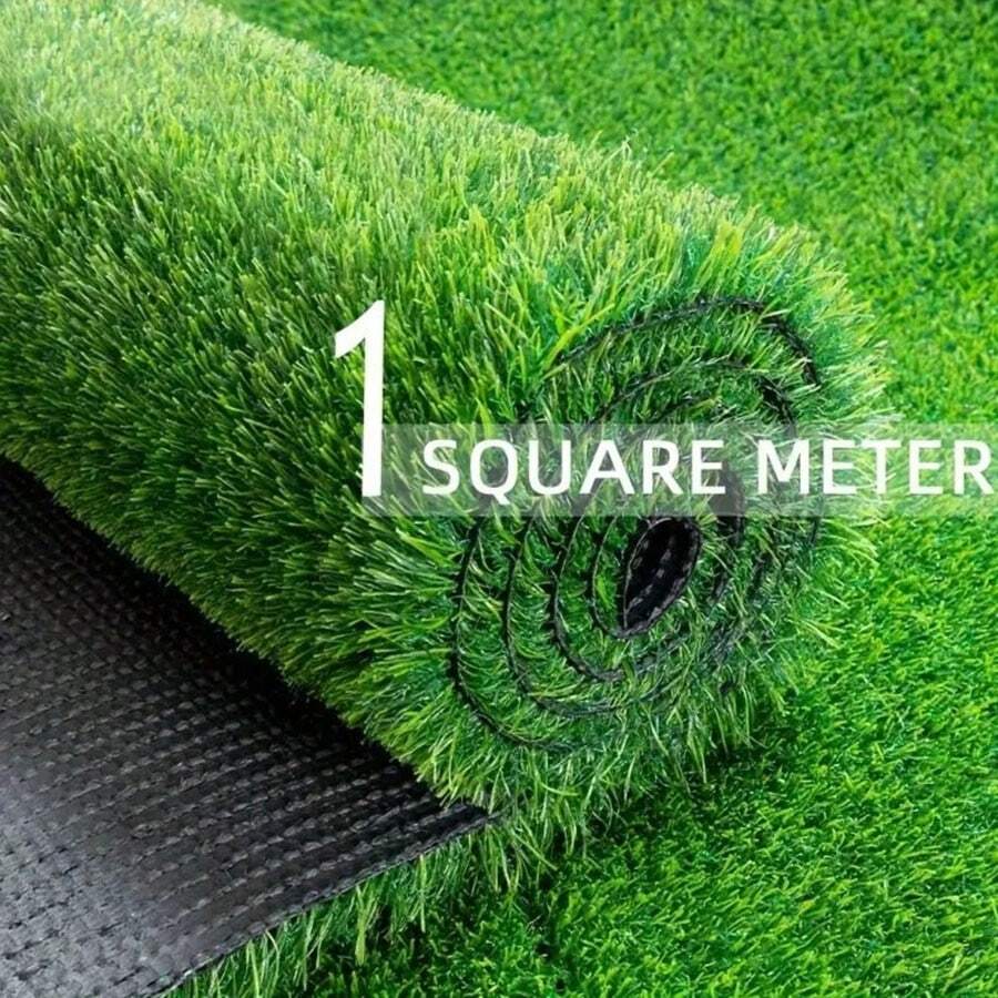 1pc Outdoor Artificial Turf Grass Lawn Garden Yard Indoor Balcony Decorations Fake Grass Carpet 1X2M 1X5M Green Mat Synthetic Grass