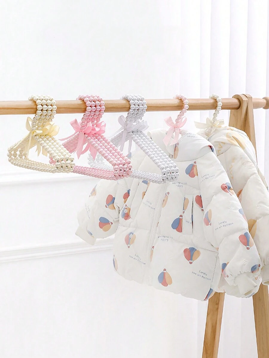 1 Stück Kunstperlen Hänger Schleife Hänger Kunstperlen Hose Clip Haustier Hänger Kleidung Aufhänger Fee Kleider, Hosen, Schuhe, Jeans, Stiefel, Röcke aufhängen, Frühling, minimalistisch, Sommer Oberteile