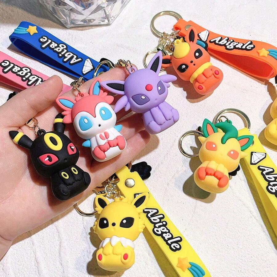 pokemon 1PC Losowy motyw w stylu boskiej bestii Urocza gra z kreskówek Mini figurka anime Ozdoby na biurko Lalka, Urocze postacie z anime Zestaw figurek, Kolekcja figurek z PVC, Prezent urodzinowy na Boże Narodzenie, dekoracja biurka domowego