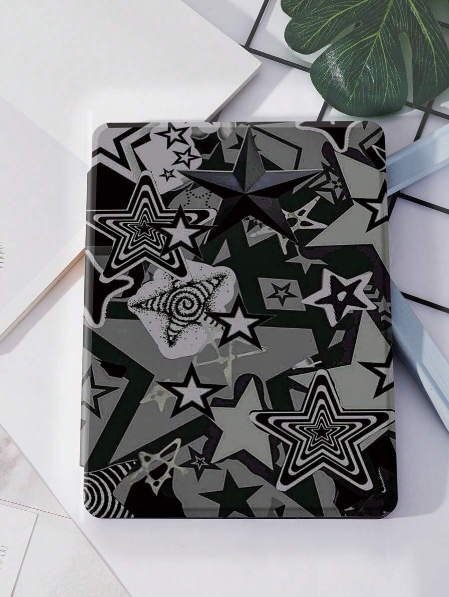 Ayotu Y2k Star & Zebra Stripes Patroon Hoesje Compatibel Met Samsung Galaxy Tab, IPad 9e/8e/7e Generatie 10.2 Inch, Nieuwe IPad 10e Generatie Hoes, Met Automatische Wake/Sleep, Vier Hoezen Anti-Val