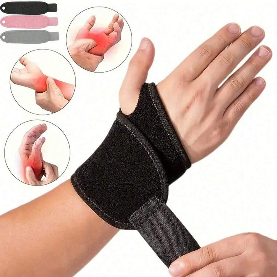1pc Adjustable Wrist Brace For Carpal Tunnel, Weightlifting, Sports & Daily Use,Comfortable Adjustable Wrist Holder, Suitable For Left And Right Hand,