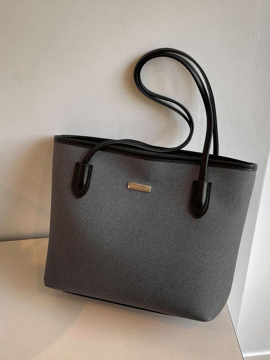 Nova Bolsa de Ombro Tote, Bolsa Casual de Grande Capacidade para Mulheres, Adequada para Ir e Voltar do Trabalho, Trabalhar, Férias