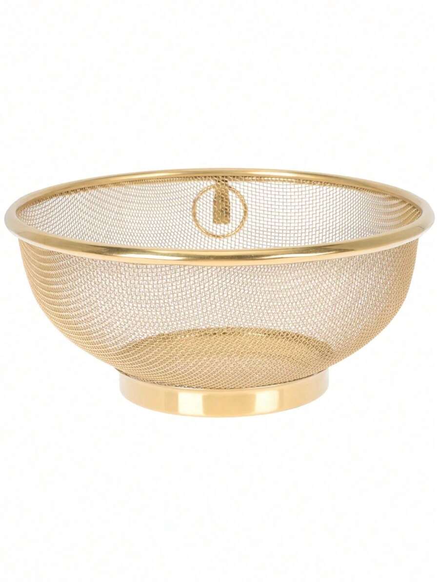 Set de 3/1 pieza Escurridor de acero inoxidable, escurridor multiusos con agujeros para lavar vegetales y arroz