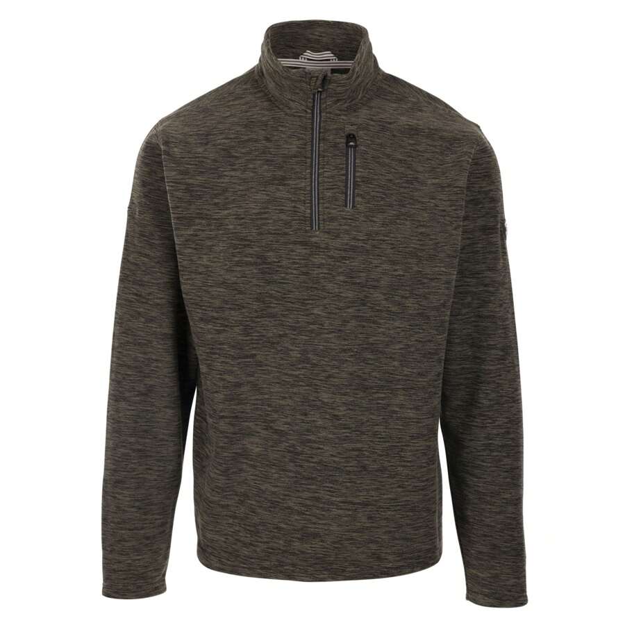 Trespass Heren Farnworth AT100 Fleece Top (Donker Wijnrood)