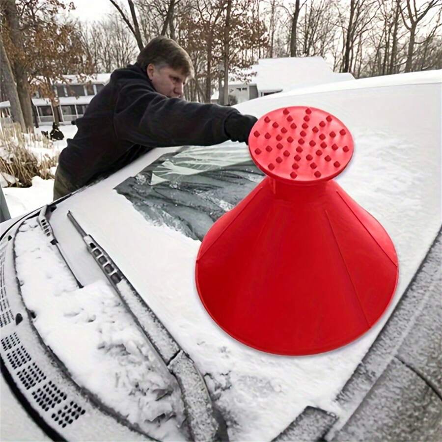 1 pièce Grattoir à glace de qualité supérieure pour pare-brise de voiture - pelle à neige et outil d'enlèvement de glace pour accessoires de voiture d'hiver - solution efficace pour le déneigement et le dégivrage pour une conduite sûre