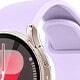 Correa de reloj violeta lavanda + caja transparente