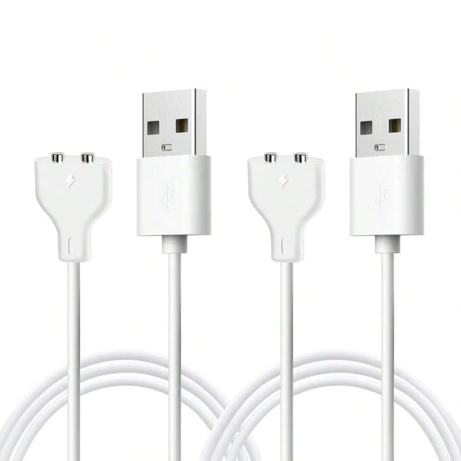 USB Ladekabel Ersatz Ladeleitung, Spielzeug Zubehör Saugnapf Datenkabel, Elektrische Zahnbürste Ladekabel, für Spielzeug und Smartwatches, Kabelabstand: 6mm, 10mm, 2-adrige Datenkabel
