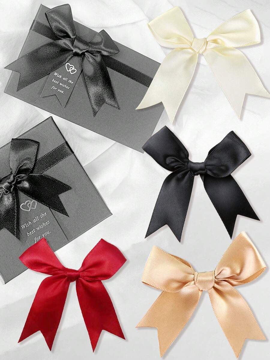 50 pièces Nœud d'emballage cadeau, mini nœud décoratif pour emballage de cadeau