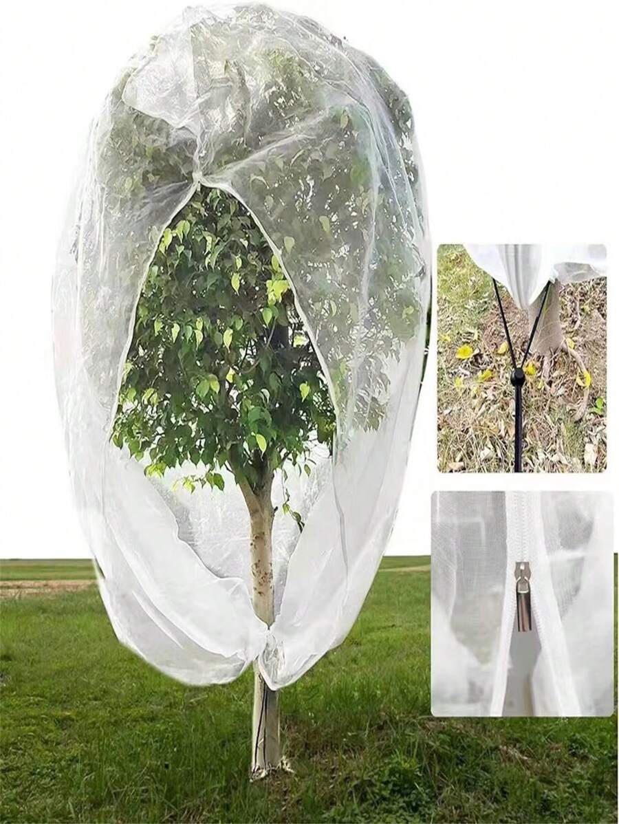 Garden Mesh Bags With Zipper: Protective Net Cover For Fruits And Vegetables, Bird Barrier Net Bags To Prevent Insects, Cicadas, Squirrels - Multiple Sizes Polyester Net