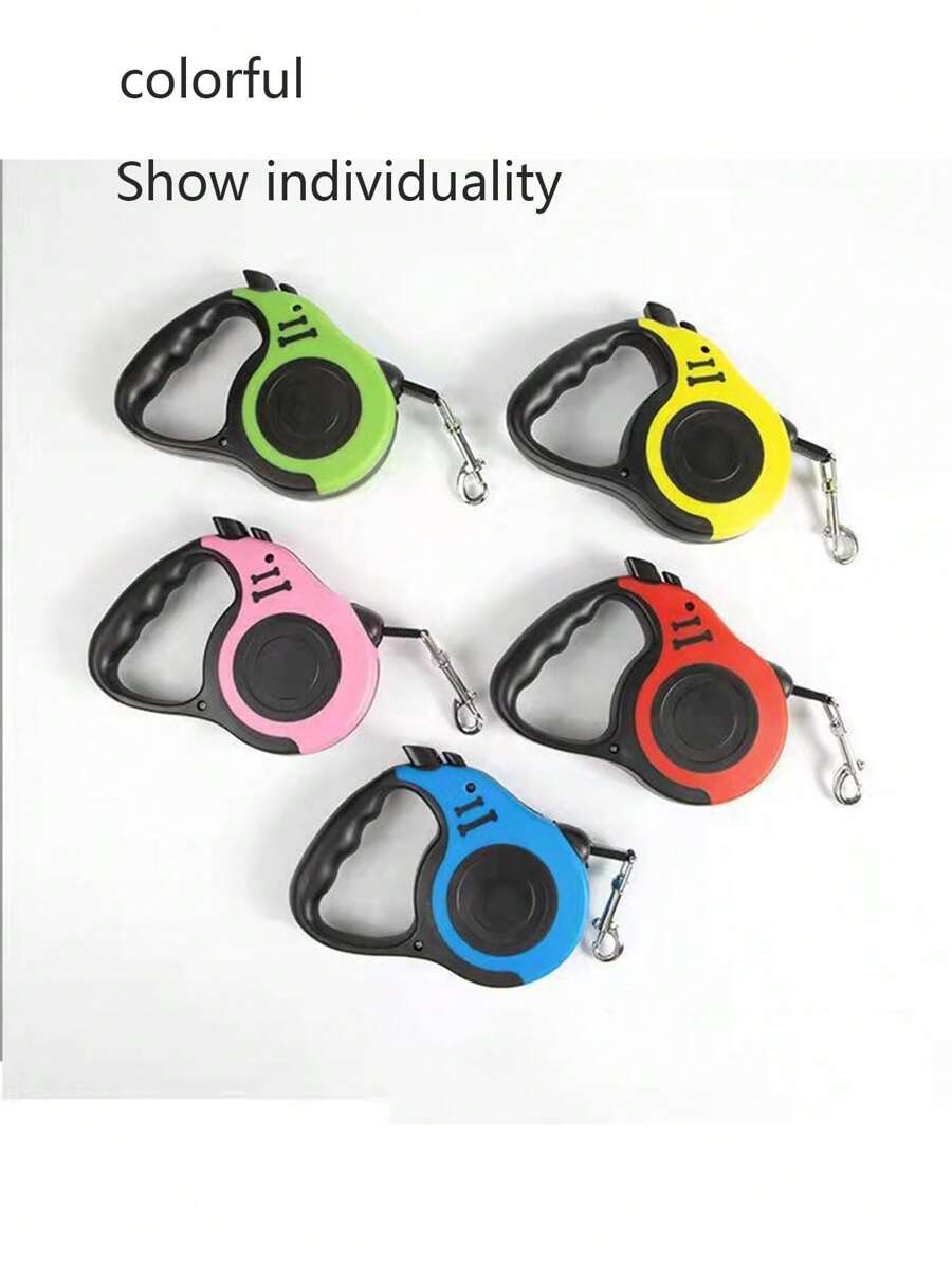 1 Piece Dog Leash Automatically Retractable Dog Walking Tool Dog Leash Pet Leash Color Blocking Bone Frosted Leash Portable Dog Leash Automatically Retractable Dog Walking Chain (Different Batches Do Not Affect The Use And Appearance)