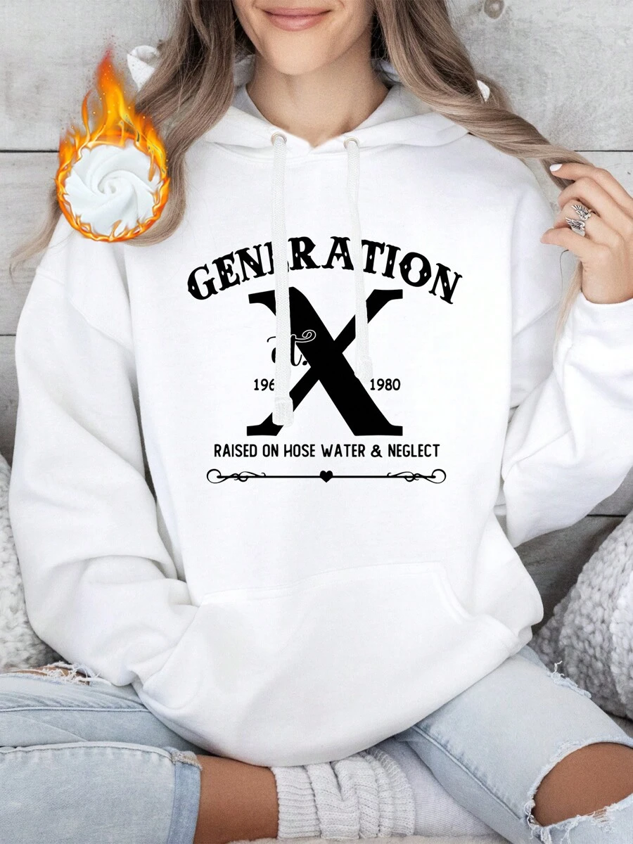 Oversized Style For Women, Gen X Hoodie, Personalized Gen X Hoodie, Unisex Comfortable Hoodie, Raised On Hose Water And Neglect Nostalgia Hoodie, 1980 Birthday Gift, A Double-Layer Hood Hoodie, Fleece Lining For Excellent Warmth