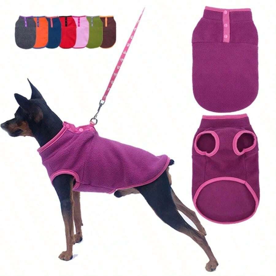 Ropa de invierno y otoño para perros, chaleco suave y cálido de forro polar para cachorros y gatos, abrigo para razas como Shih Tzu, Chihuahua, Bulldog Francés, Pug, Yorkshire