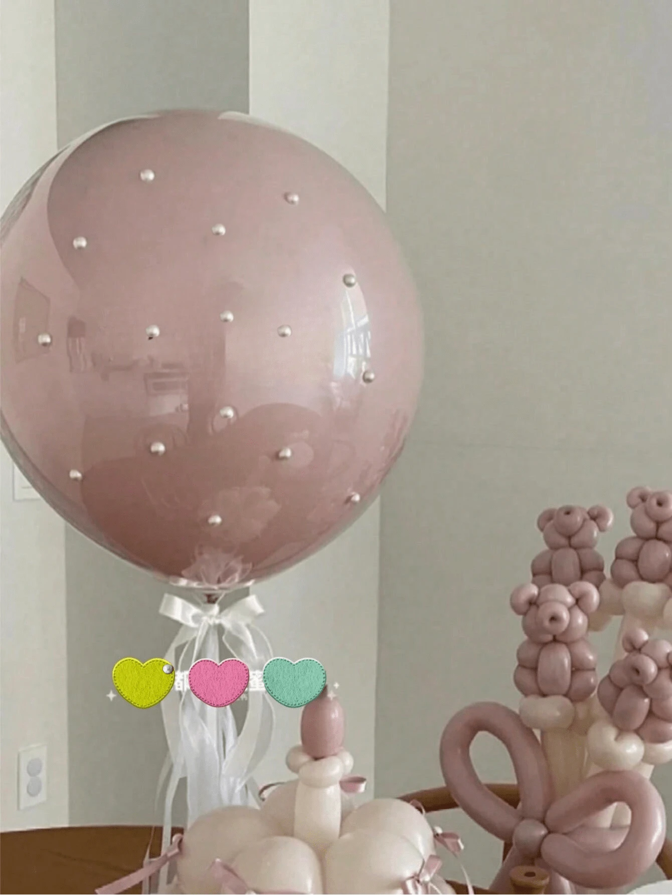 6pcs/Set Latex Pearl Balloon Set, Family Party Decor, Birthday, Proposal, Girls Gathering