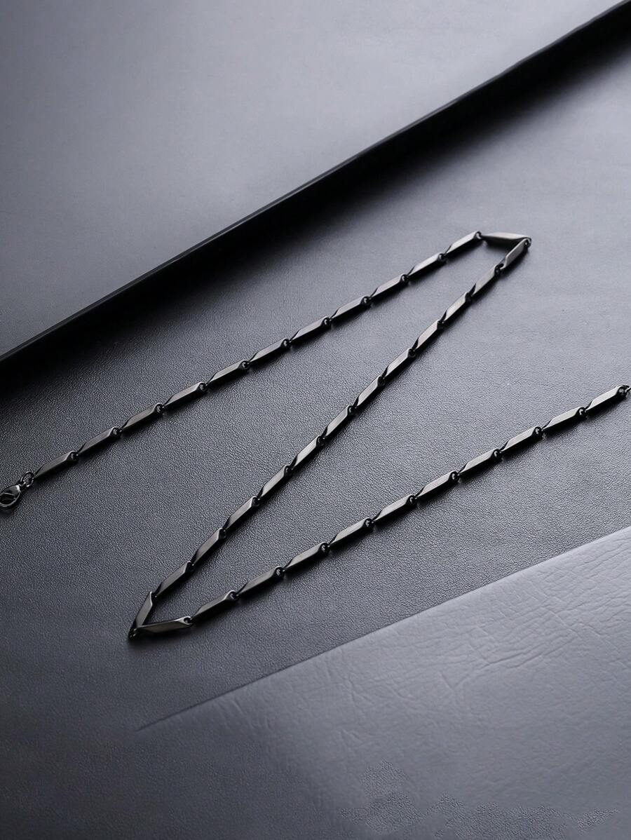 1pc Men's Moebius Loop Necklace, Niche Design, Fashion Accessories Suitable For Daily Wear