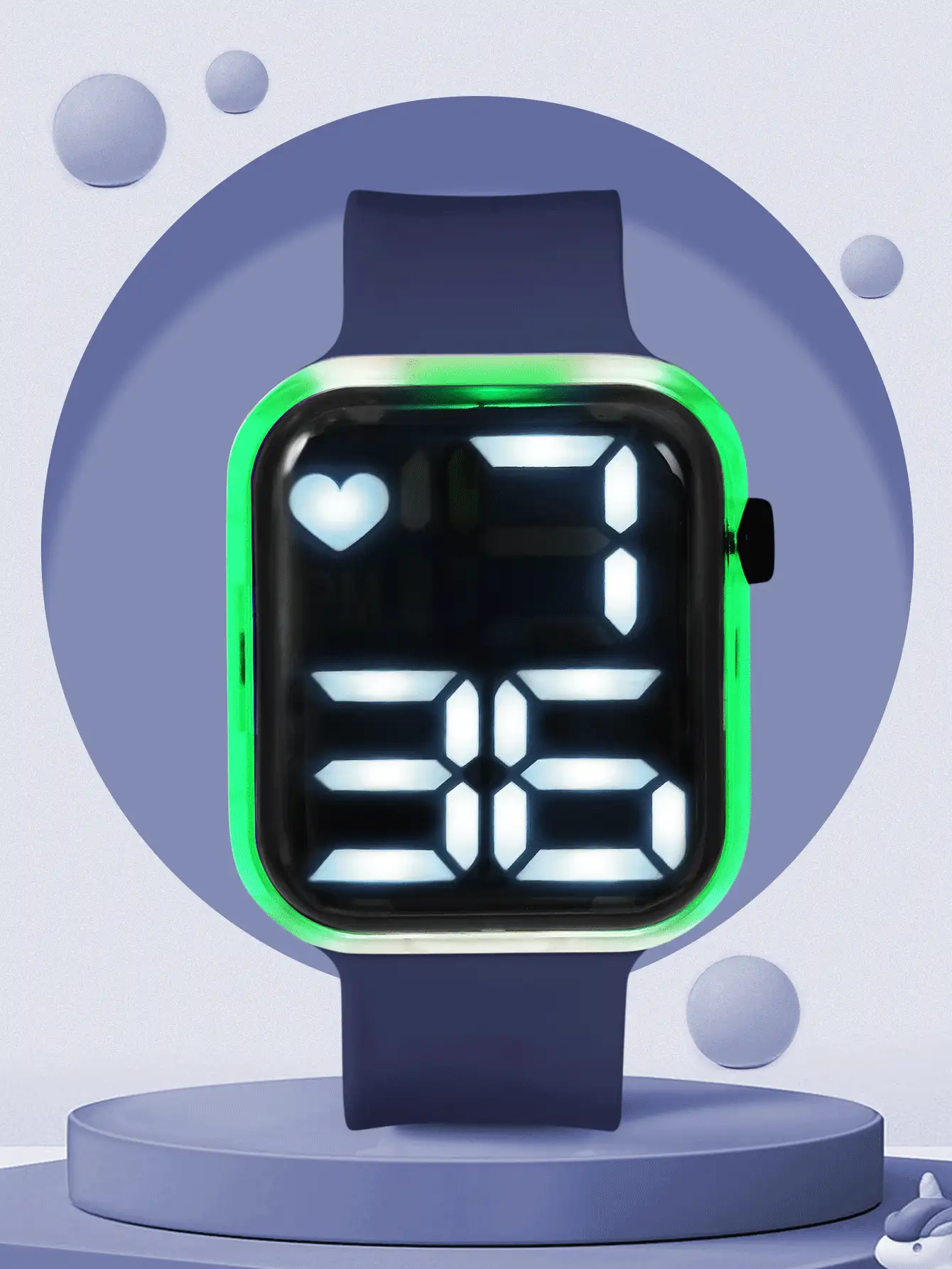 Kids Colorful Flashing Electronic Watch With Heart Shaped Design, Sport Style Electronic Watch Suitable For Daily Life, Great Gift