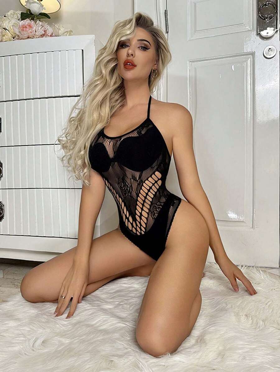 Lingerie sexy sous-vêtements nouvelle bretelle jacquard ajourée sexy bikini résille