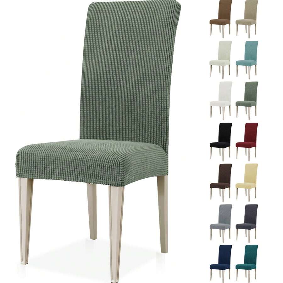 YSTYLE Stoelhoezen met rugleuning 2/4/6 stuks, stretch stoelhoezen voor woonkamer keuken, universele stretch stoelhoezen, moderne anti-kras stoelhoezen voor katten