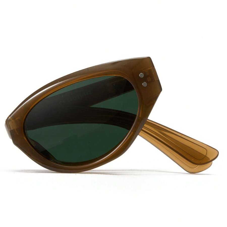 Cyxus Folding Polarized Sunglasses Cat Eye Men Women Easy To Carry Foldable Sunglasses UV400 Protection