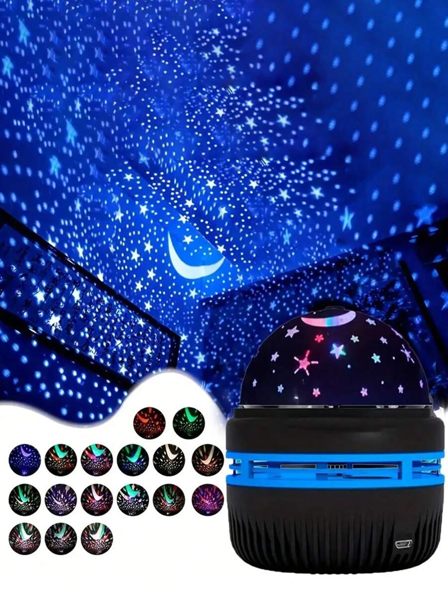 1 stuk LED-projectorlamp met droomsterrenhemel, nachtlampje voor slaapkamerdecoratie, decoratieve verlichting voor de woonkamer, sfeerverlichting voor feestjes, perfect cadeau voor de feestdagen