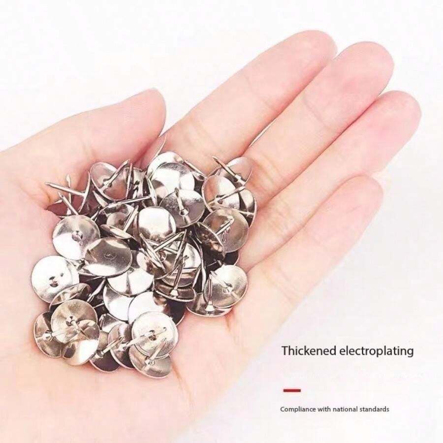 4 piezas/paquete de tachuelas decorativas para tapicería, chapado en níquel, resistentes a la corrosión y la oxidación, para papel tapiz, tela, alfombra, cortinas