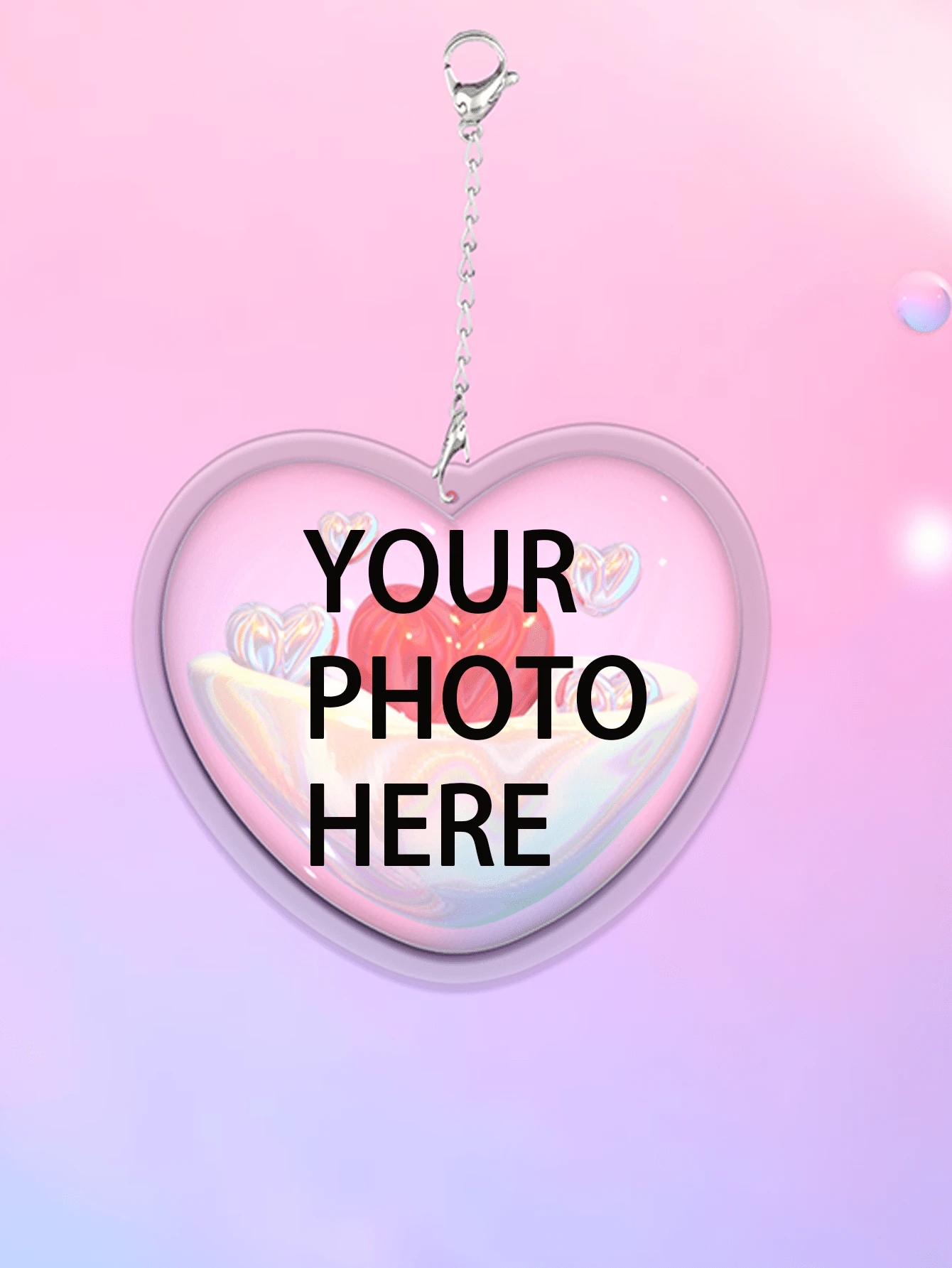 1pc Customized Acrylic Ornament For Keychain, Bag Decor Or Phone