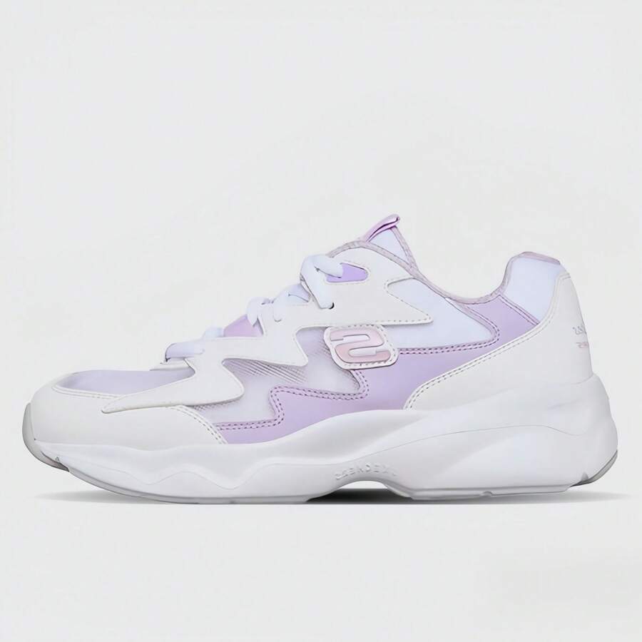 Skechers Purple Mesh Hollow Breathable Casual Sports Shoes