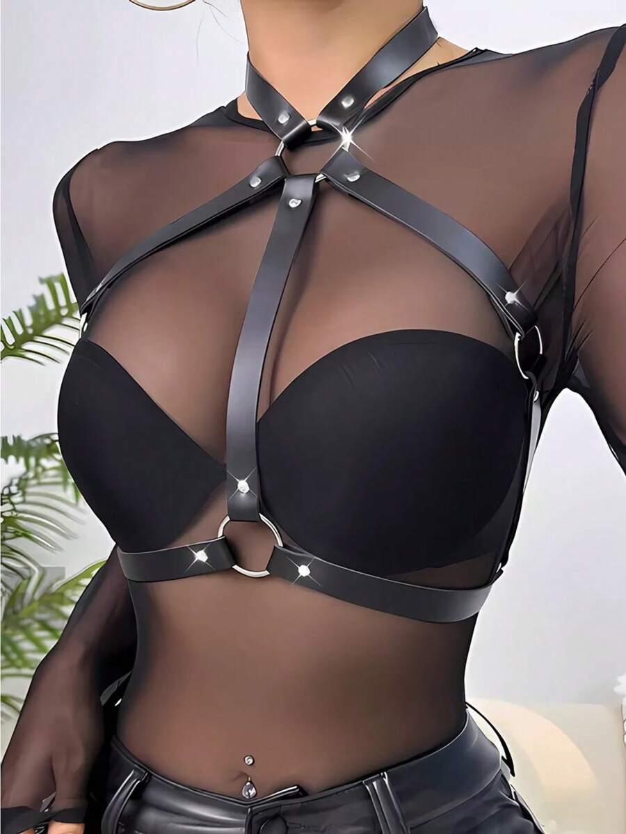 1 pièce Style punk sexy femme Bandeau avec chaîne, convient pour l'utilisation lors de carnavals et de fêtes