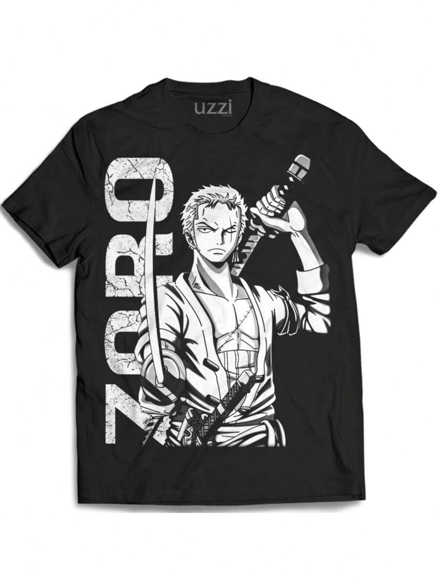 Camiseta Roronoa Zoro Camisa One Piece Luffy Blusa de Anime PB Anime Japones Camiseta de Desenho Animado Otaku Geek Nerd Otome Camiseta Unissex Masculino Feminino 100% Algodão Top Premium Streetwear Lançamento Varias Cores!! Plus Size