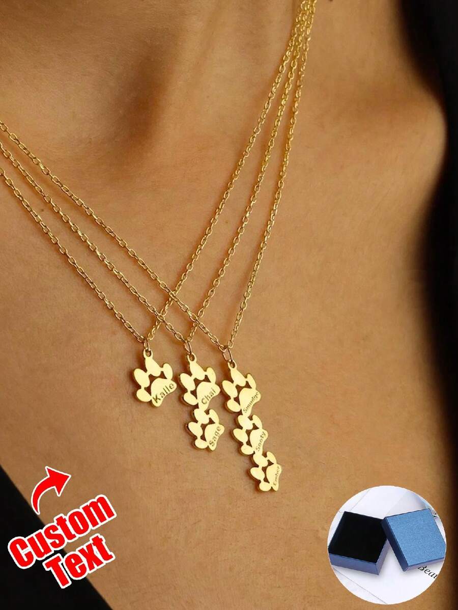 Gepersonaliseerde aangepaste familienamen ketting voor vrouwen Moeder, aangepaste 1-4 namen met klauwen Leuke familie kerstcadeaus voor haar vriendin, moeder, familie, vrienden, dochter, unieke ideale cadeaus voor jubilea, Valentijnsdag, Moederdag, verjaardagen, afstuderen, dagelijks gebruik, bruiloften, gala