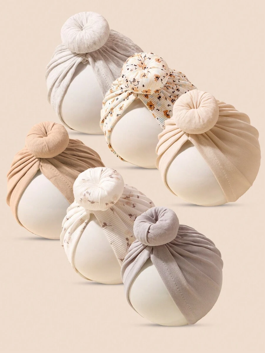 3 pièces Ensemble de chapeaux doux de couleurs bonbon pour bébés de 0 à 2 ans, bonnet de naissance