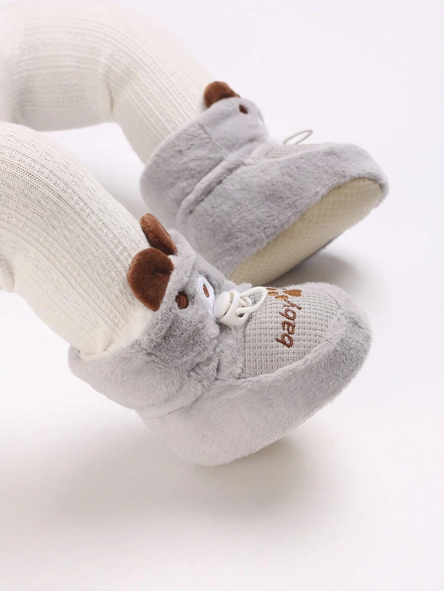 Infant & Toddler Cartoon Boots, Warm Winter Soft Bottom Baby Walker Shoes