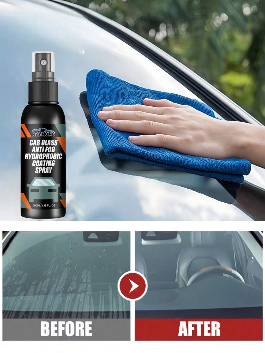 rayhong Limpiador de parabrisas de coche, restaurador de parabrisas, agente de descontaminación y limpieza de película de aceite (se enviará aleatoriamente el empaque nuevo y antiguo. Gracias por su comprensión)