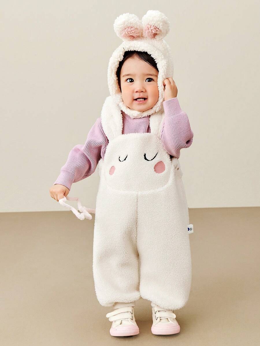 mini bala Young Girls Cute Baby Thermal Lined Overalls 2024 Fall/Winter Collection