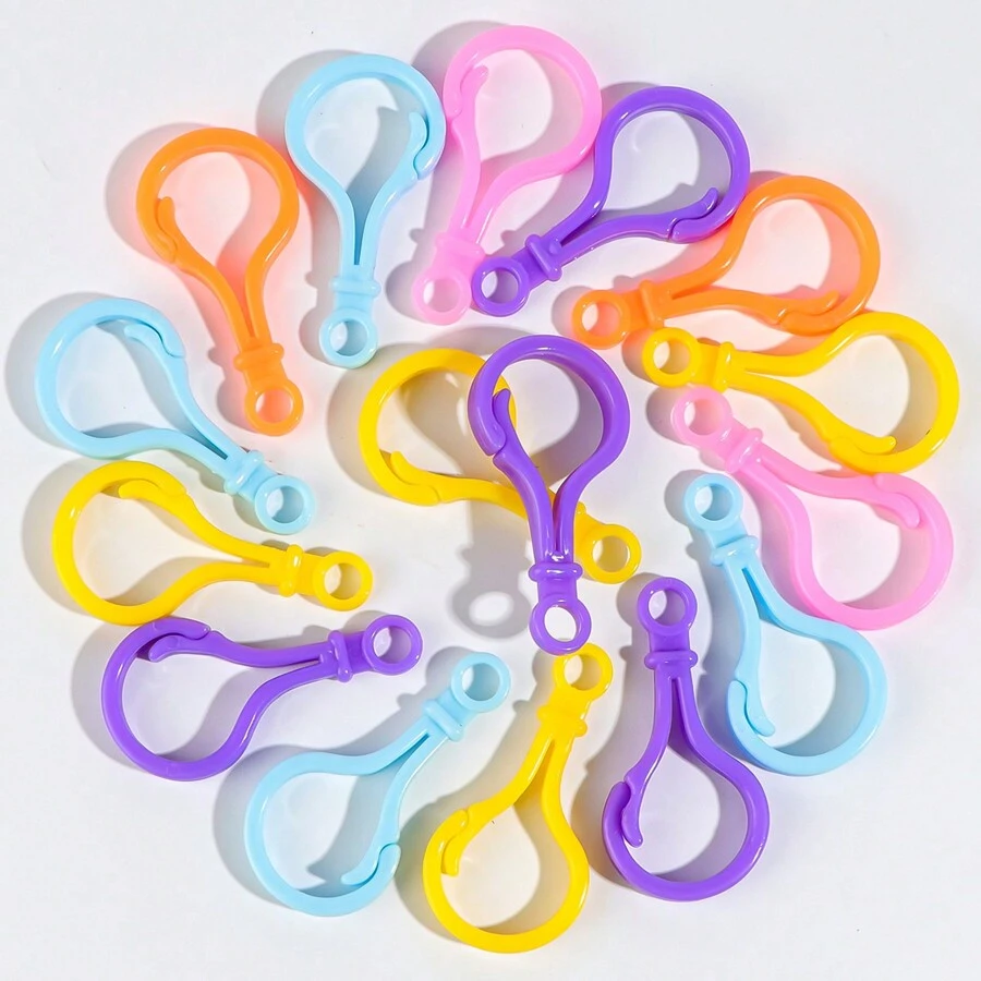 5/10pcs Plastic Colorful Small Crochet Hooks, Rainbow Rubber Band Weaving Accessories, Crochet Bracelet Weaving Hooks, Holiday & Daily DIY Craft Tools