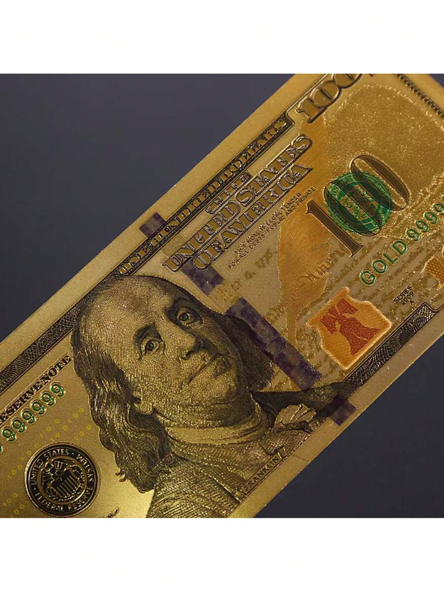 Monedă comemorativă din folie de aur din plastic PET Folie de aur Billet de aur stil nou Monedă comemorativă de 100 USD Monedă comemorativă din aur din SUA Monedă comemorativă