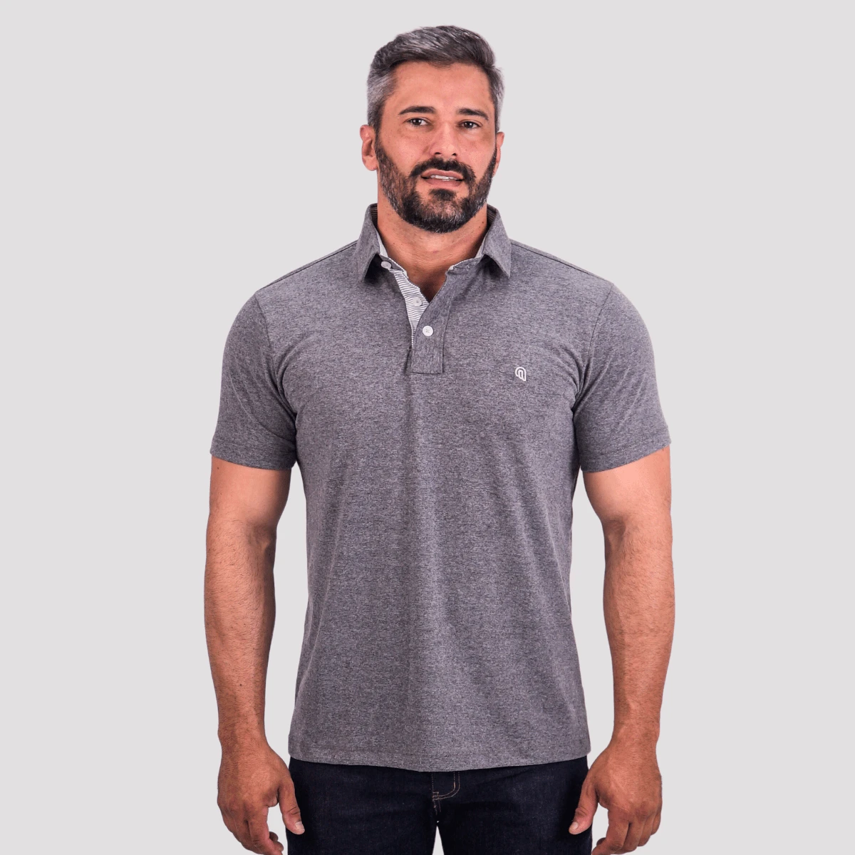Camisa Gola Polo Básica Algodão Premium Colarinho Tecido