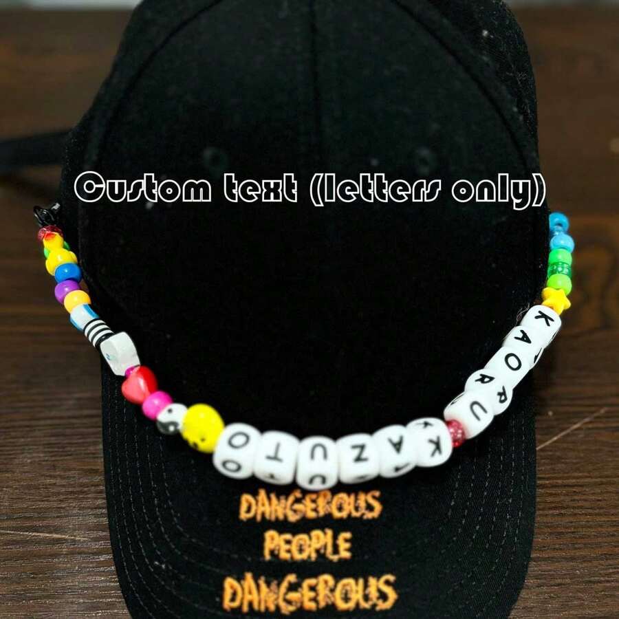 Llavero personalizado con nombre, cadena para bolso, cadena para gorra, colgante personalizado, regalo hecho a mano único