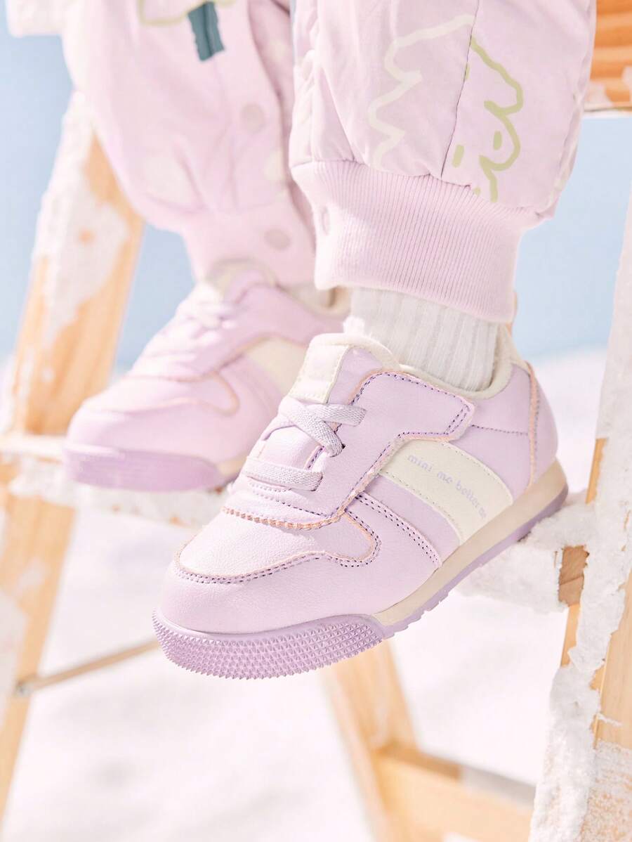 mini bala Zapatos ligeros y cálidos antideslizantes forrados térmicamente para niños y niñas bebés