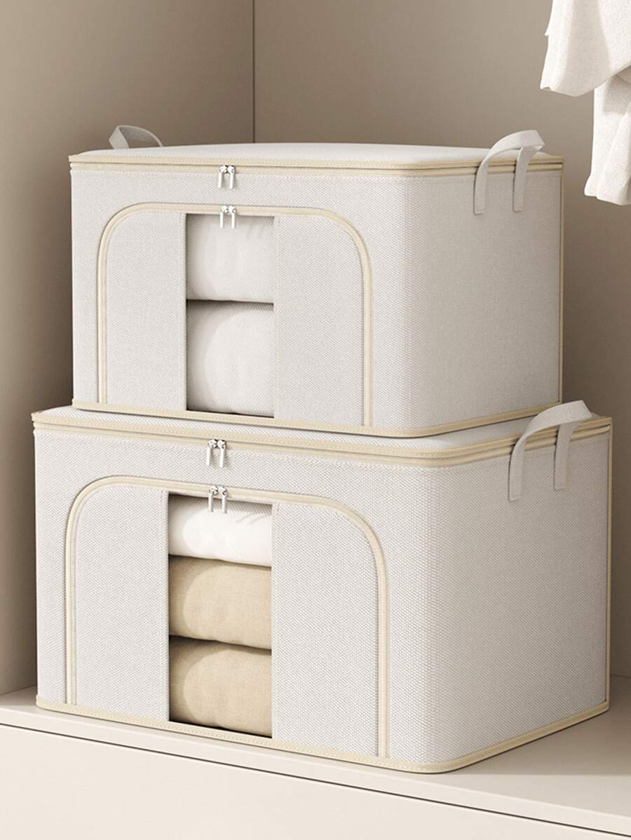1 pezzo, borsa per conservazione indumenti di grande capacità, borsa pieghevole per organizzare i giocattoli dei bambini, borsa per conservazione in auto, borsa per organizzare gli indumenti stagionali, borsa per conservazione varie in camera da letto e salotto