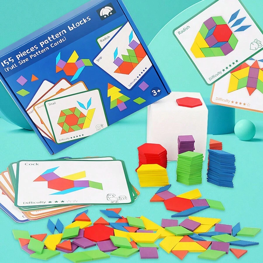Wszechstronna kreatywna deska do paznokci Puzzle dla przedszkolaków Geometria dopasowująca deska Narzędzie do nauczania wczesnego dzieciństwa