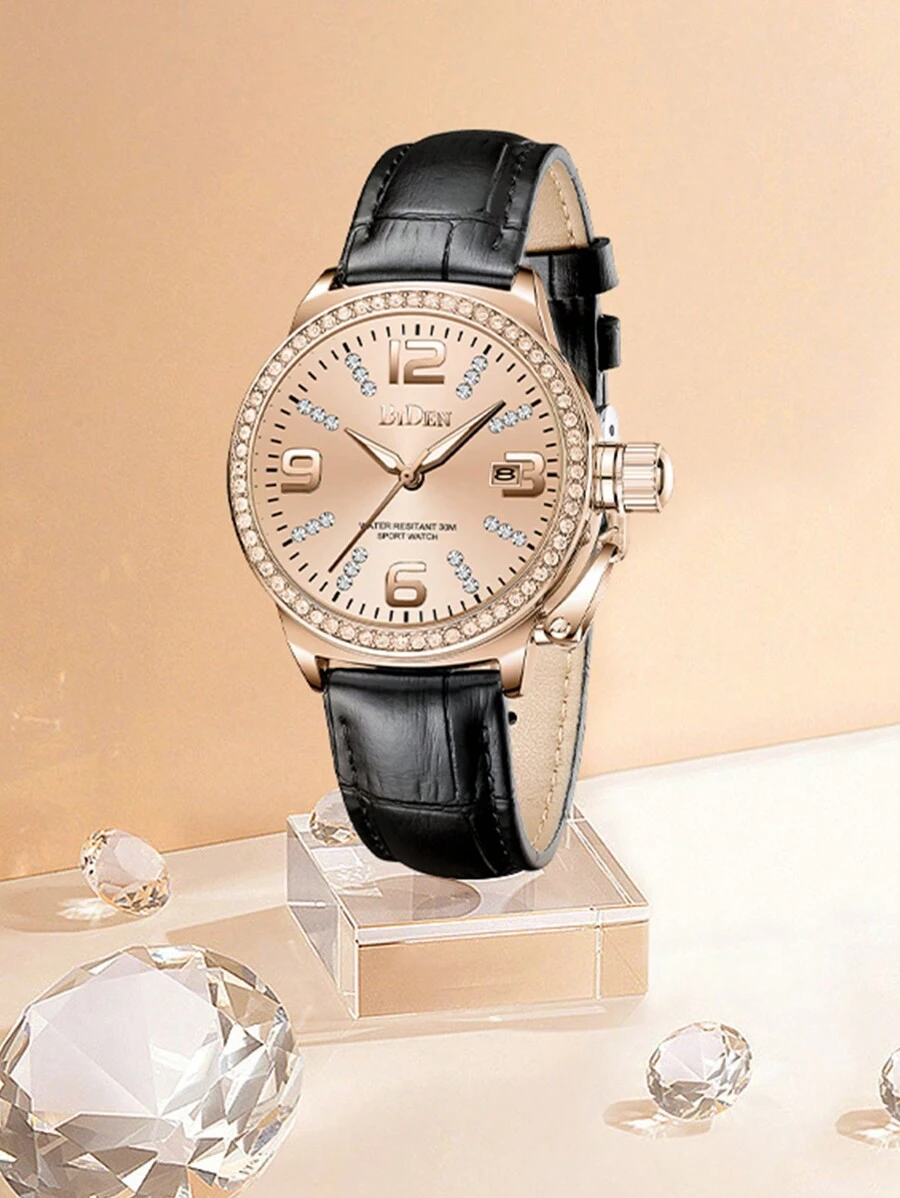 BIDEN Montres femmes avec bracelets de haute qualité, montres quartz étanches avec éclairage nocturne, et montres de haute qualité, le premier choix pour des cadeaux