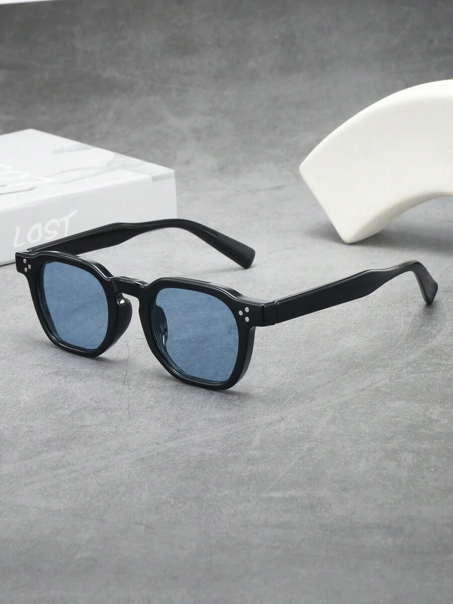 Óculos de sol minimalistas e estilosos, armação pequena oval, 1 peça, para homens, adequados para dirigir, viajar, casual, férias, esportes ao ar livre e uso diário para férias de verão na praia, atividades ao ar livre, viagens